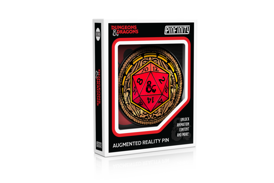 PDD003 DUNGEONS & DRAGONS - ORNATE D20 AR PIN
