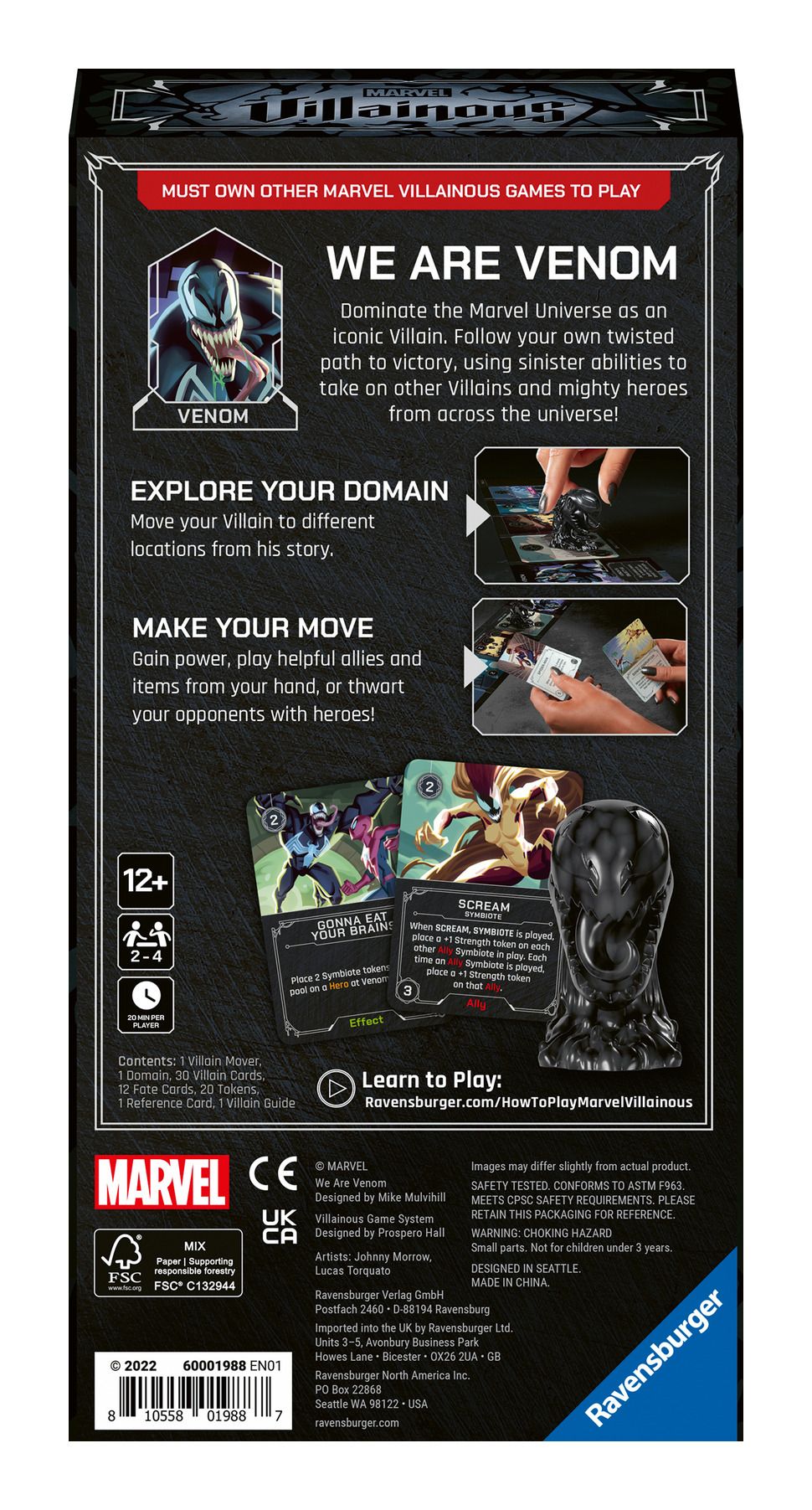 Marvel Villainous We Are Venom Expansion Pack