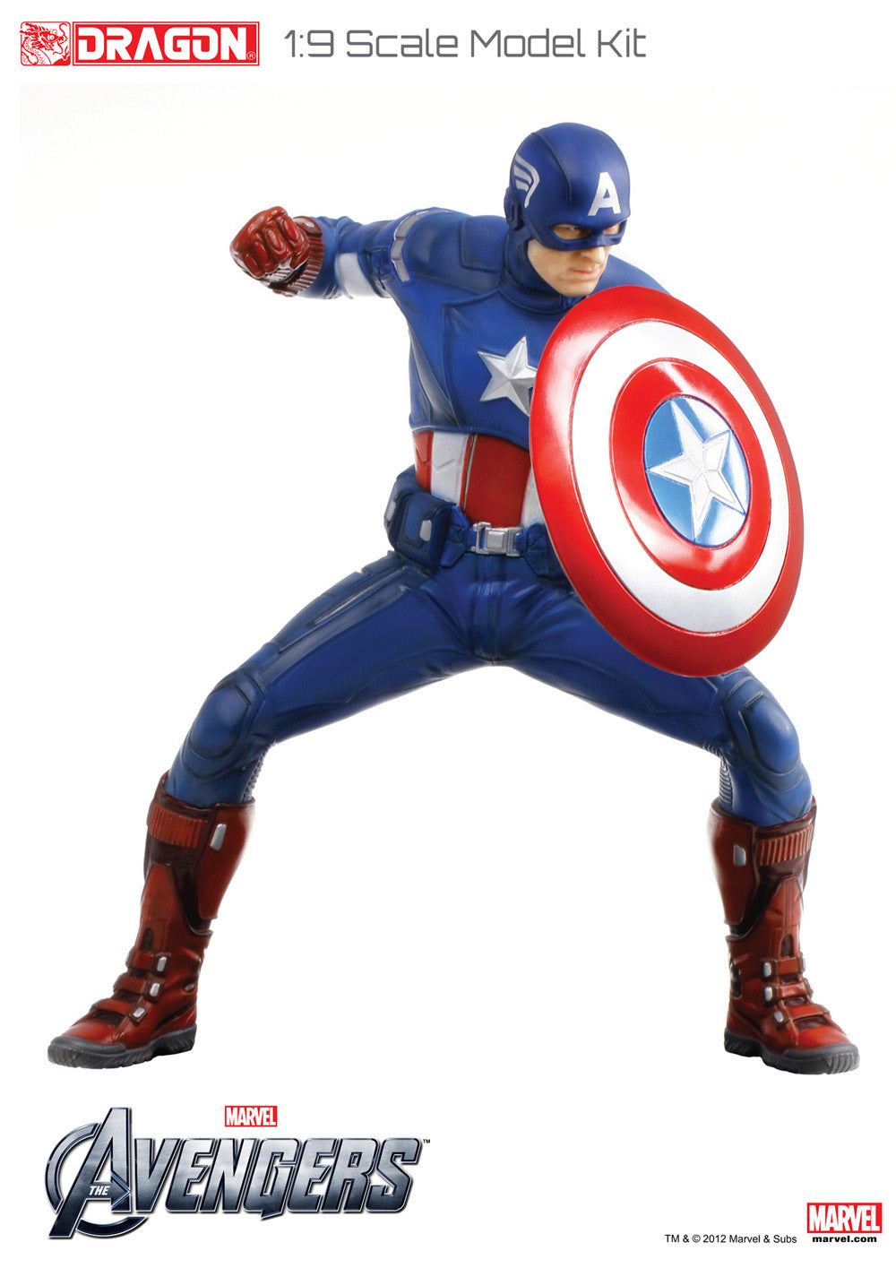 Captain America 1:9 Scale model kit by Dragon Models 38313