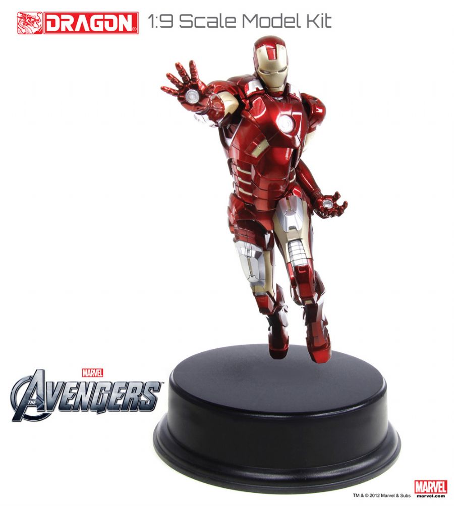 Iron Man Mk.VII The Avengers 1:9 scale model kit by Dragon Models 38311