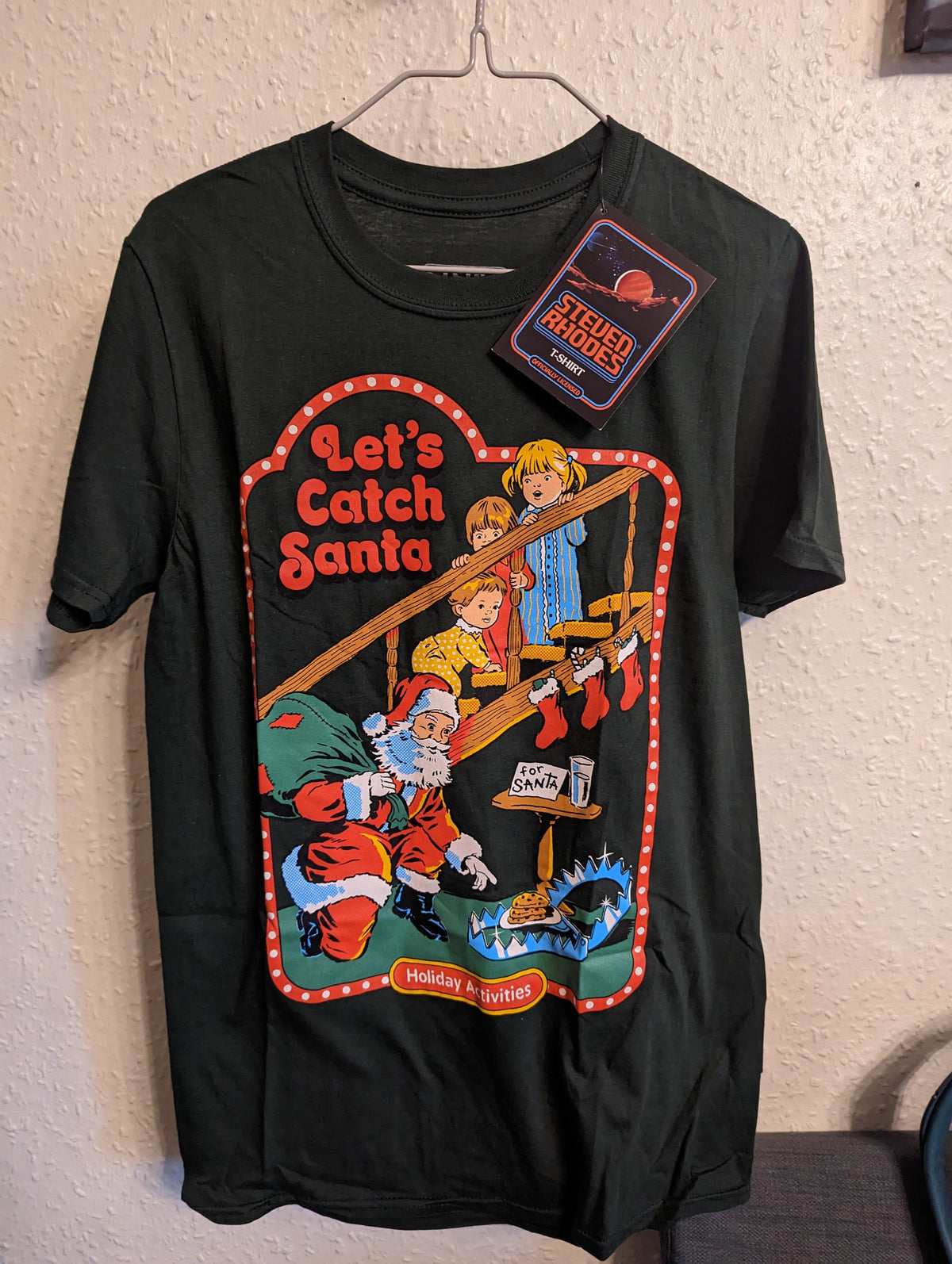 Steve Rhodes let's Catch Santa T-shirt