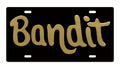 Bandit Metal Stamped License Plate