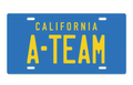 A-Team Metal Stamped License Plate